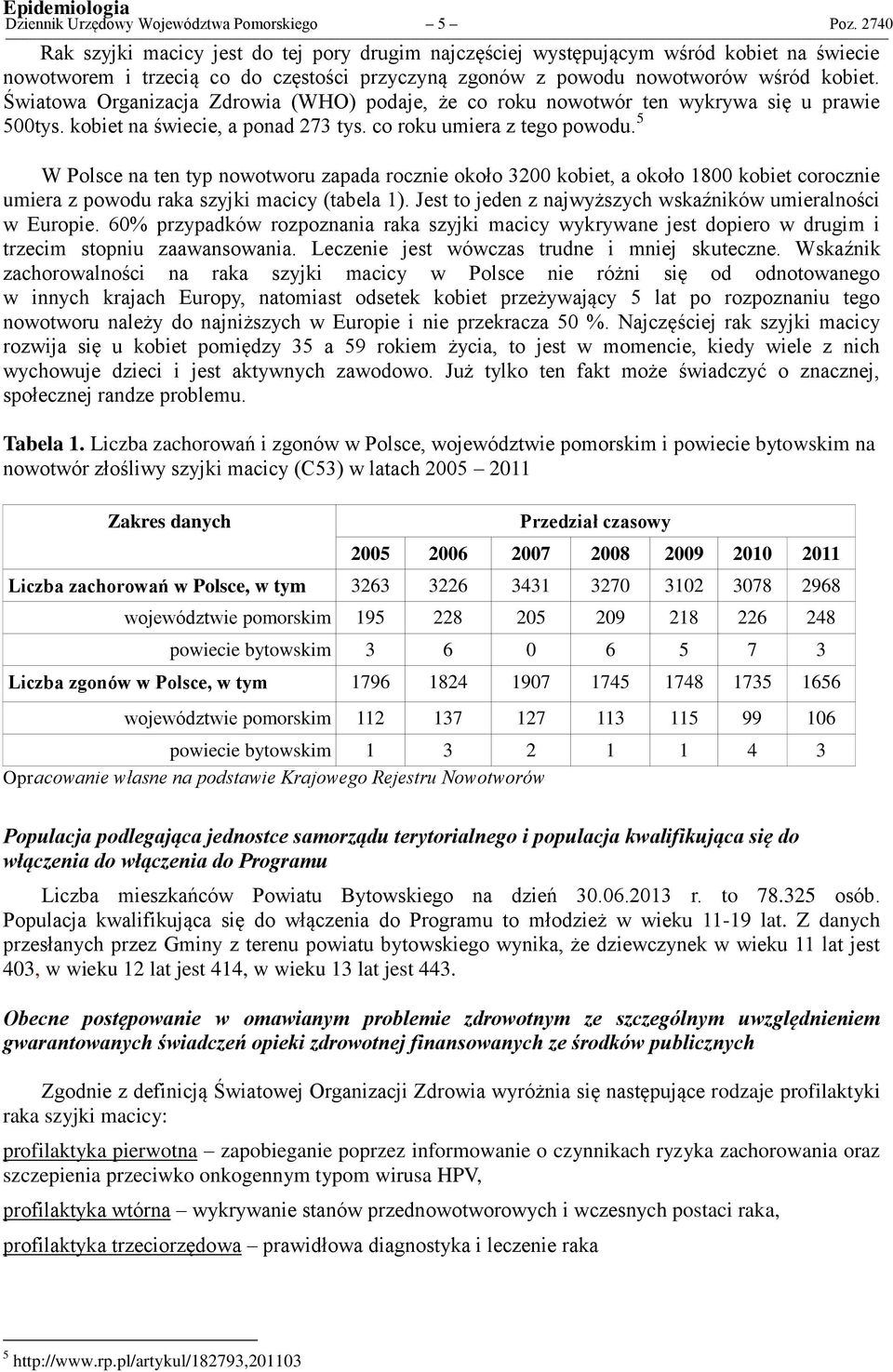 Światowa Organizacja Zdrowia (WHO) podaje, że co roku nowotwór ten wykrywa się u prawie 500tys. kobiet na świecie, a ponad 273 tys. co roku umiera z tego powodu.