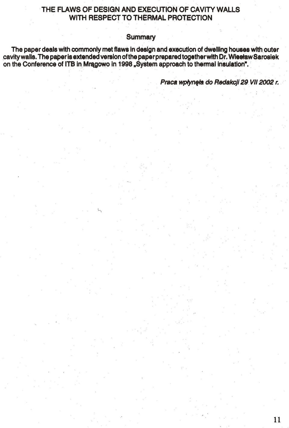 The paper is extended version of the paper prepared together with Dr.