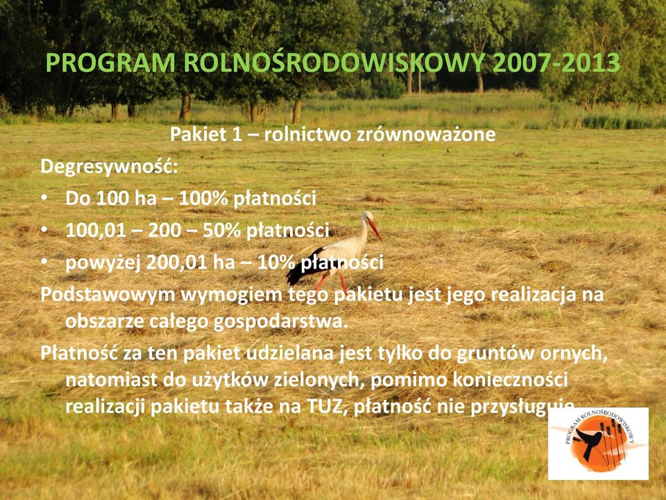 obszarze całego gospodarstwa.
