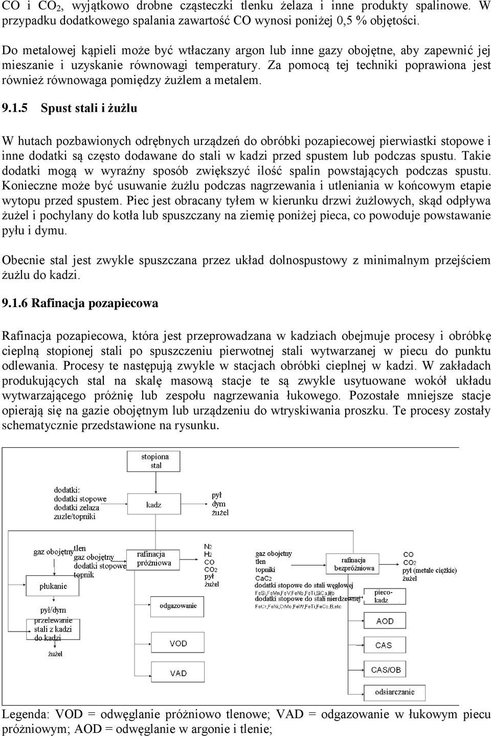 Za pomocą tej techniki poprawiona jest również równowaga pomiędzy żużlem a metalem. 9.1.