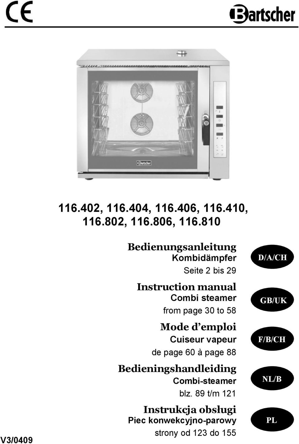 page 30 t 58 Mde d empli Cuiseur vapeur de page 60 à page 88 Bedieningshandleiding