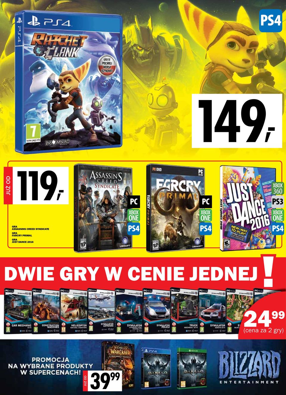 JUST DANCE 2016 DWIE GRY W CENIE JEDNEJ!
