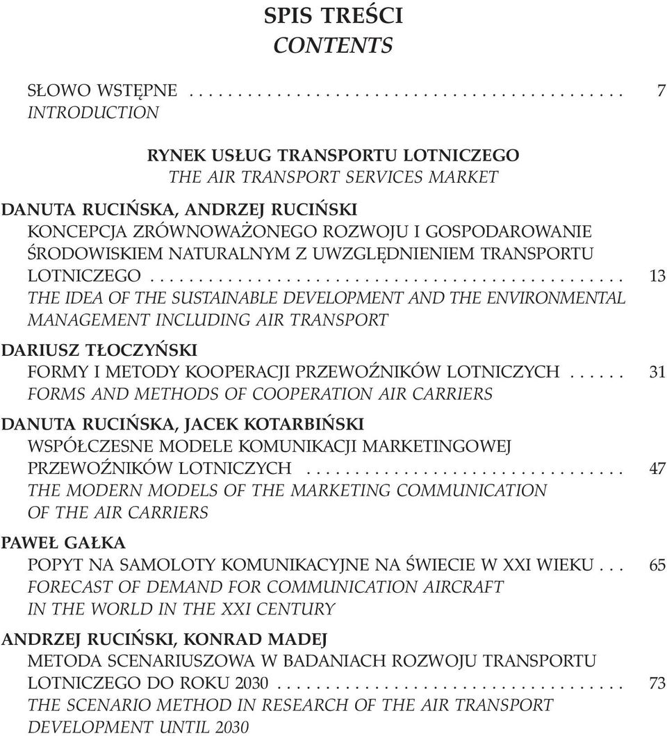 UWZGLÊDNIENIEM TRANSPORTU LOTNICZEGO.