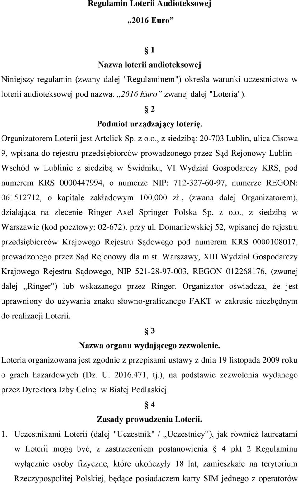 erią"). 2 Pod