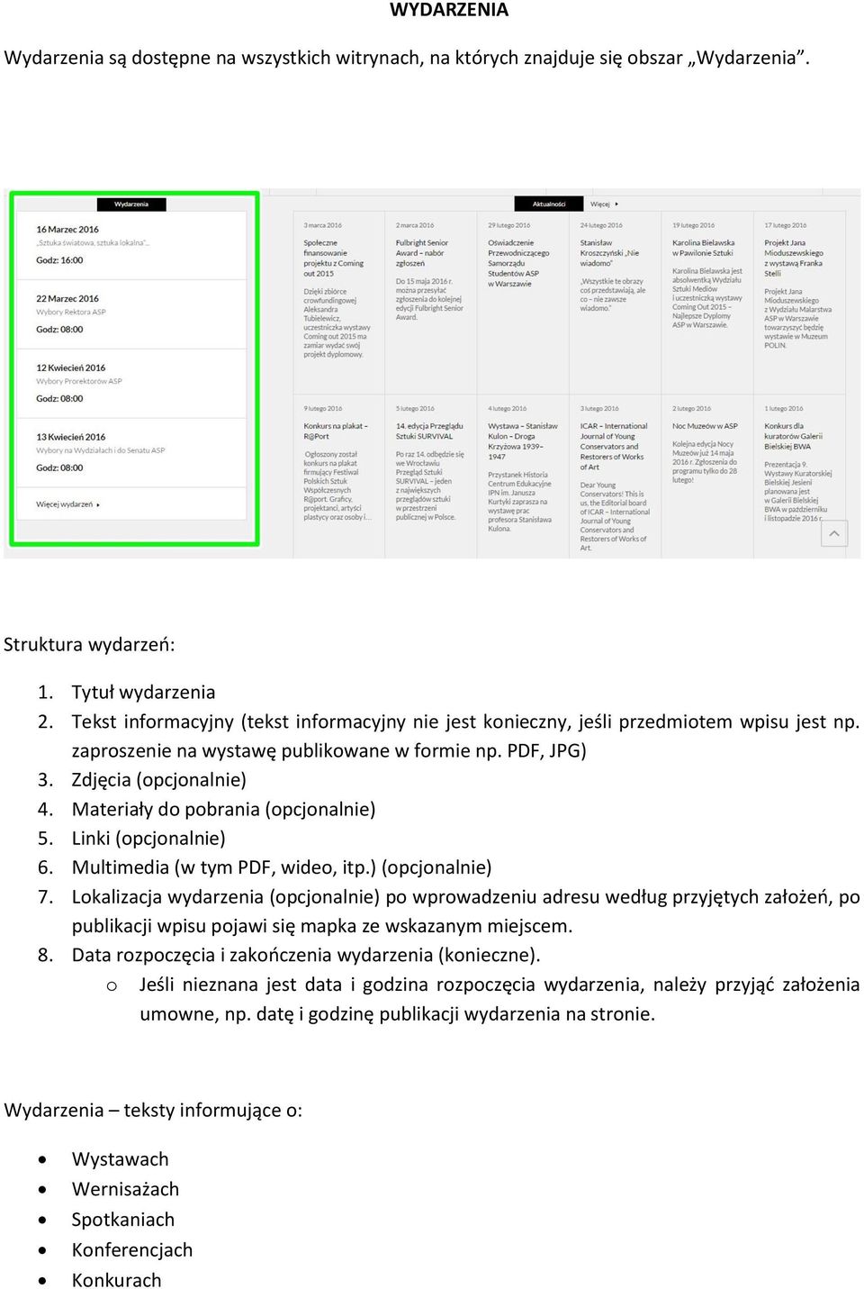 Materiały do pobrania (opcjonalnie) 5. Linki (opcjonalnie) 6. Multimedia (w tym PDF, wideo, itp.) (opcjonalnie) 7.