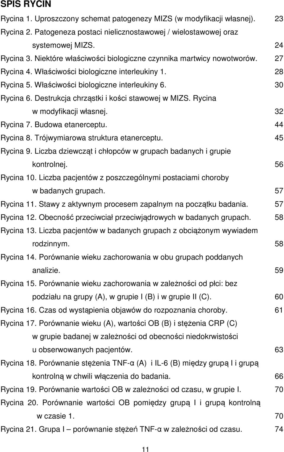 Destrukcja chrząstki i kości stawowej w MIZS. Rycina w modyfikacji własnej. Rycina 7. Budowa etanerceptu. Rycina 8. Trójwymiarowa struktura etanerceptu. Rycina 9.