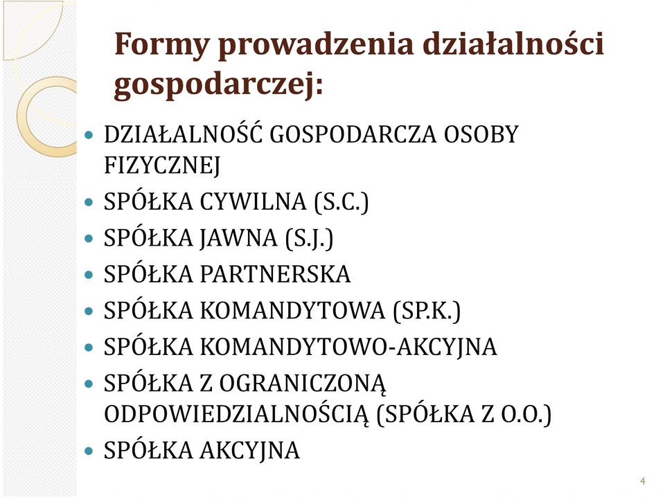 SPÓŁKA CYWILNA (S.C.) SPÓŁKA JA