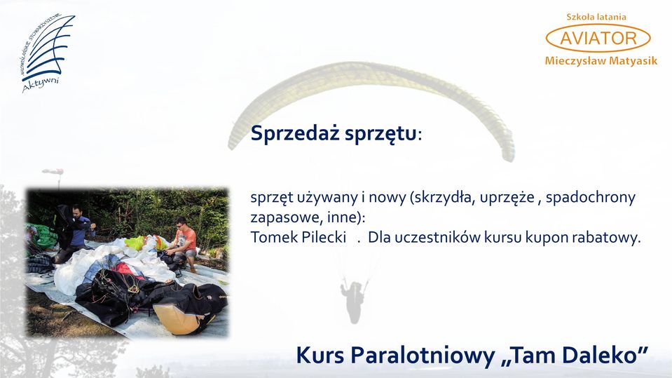 spadochrony zapasowe, inne): Tomek