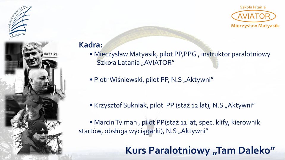 S Aktywni Krzysztof Sukniak, pilot PP (staż 12 lat), N.