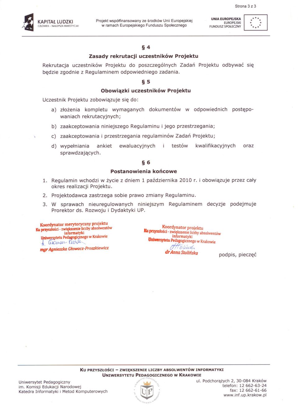 odpoiedniego zadania.