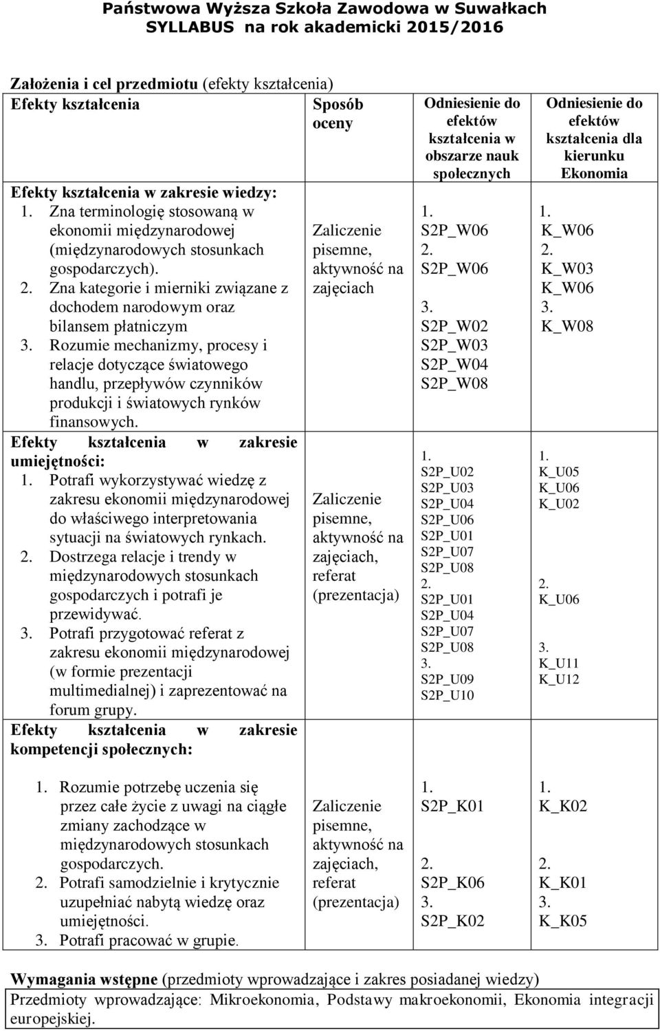 . Zna kategorie i mierniki związane z dochodem narodowym oraz bilansem płatniczym Rozumie mechanizmy, procesy i relacje dotyczące światowego handlu, przepływów czynników produkcji i światowych rynków