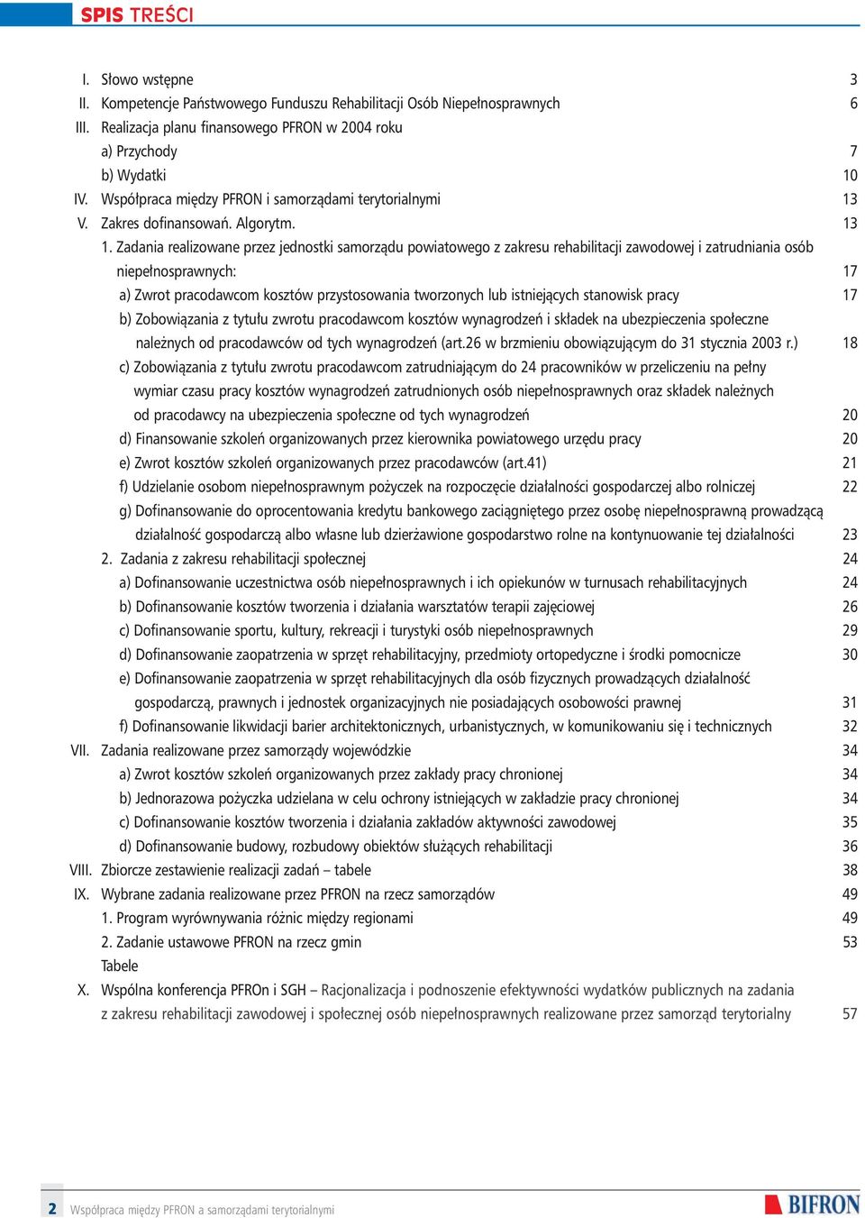 Zadania realizowane przez jednostki samorzàdu powiatowego z zakresu rehabilitacji zawodowej i zatrudniania osób niepe nosprawnych: 17 a) Zwrot pracodawcom kosztów przystosowania tworzonych lub