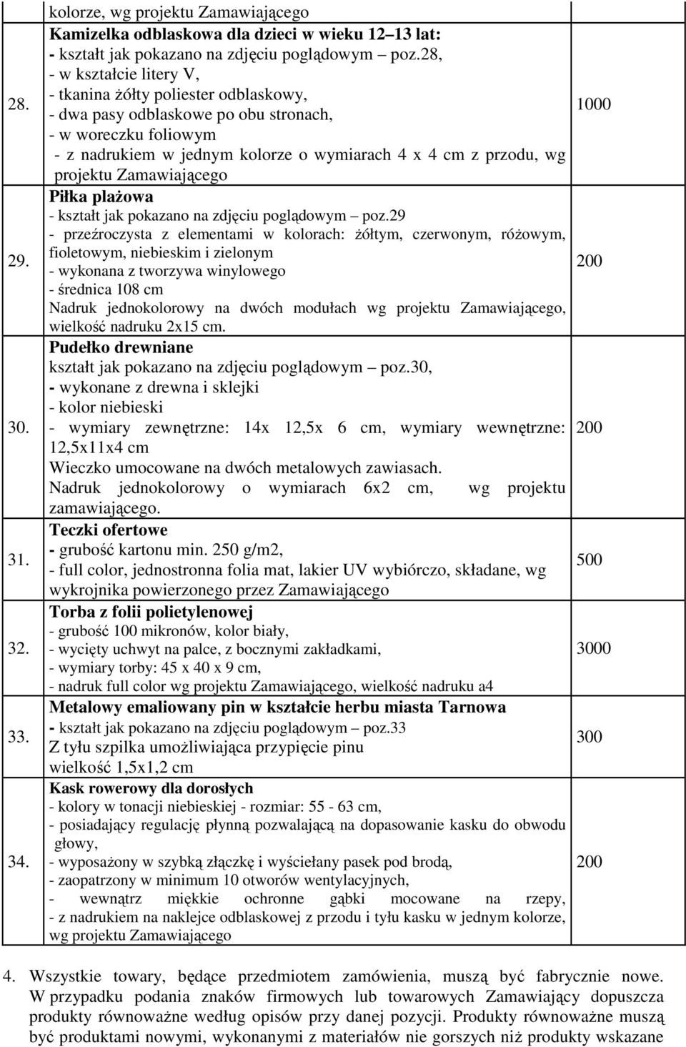 projektu Zamawiającego Piłka plażowa - kształt jak pokazano na zdjęciu poglądowym poz.