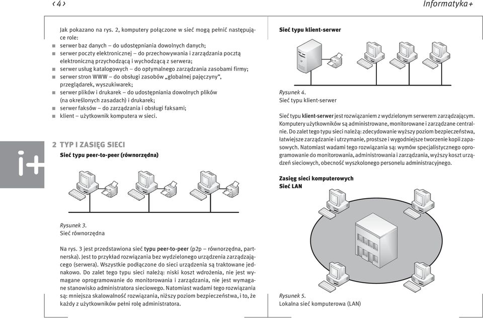 przychodzącą i wychodzącą z serwera; serwer usług katalogowych do optymalnego zarządzania zasobami firmy; serwer stron WWW do obsługi zasobów globalnej pajęczyny, przeglądarek, wyszukiwarek; serwer