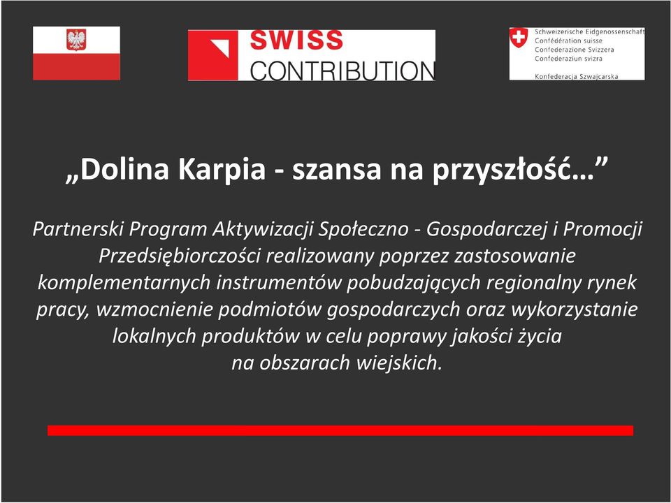 komplementarnych instrumentów pobudzających regionalny rynek pracy, wzmocnienie