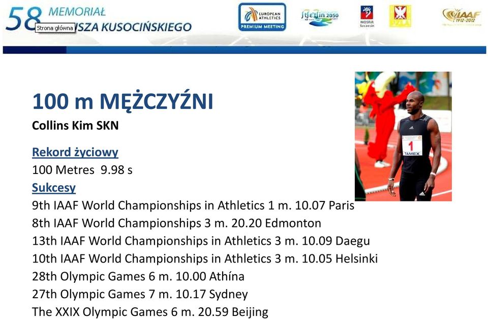 20 Edmonton 13th IAAF World Championships in Athletics 3 m. 10.