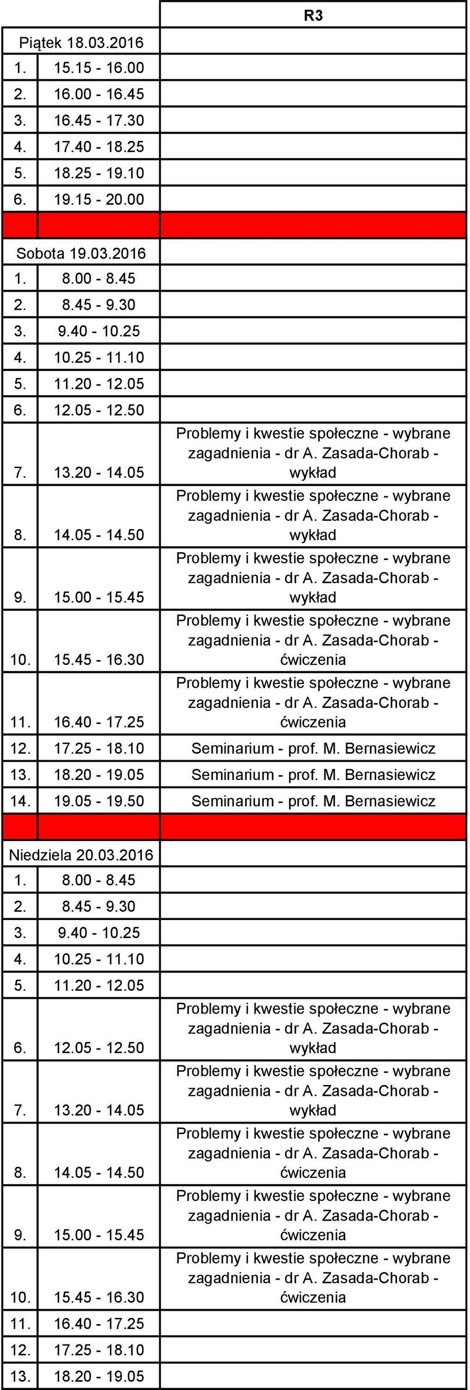 Bernasiewicz Seminarium - prof. M.