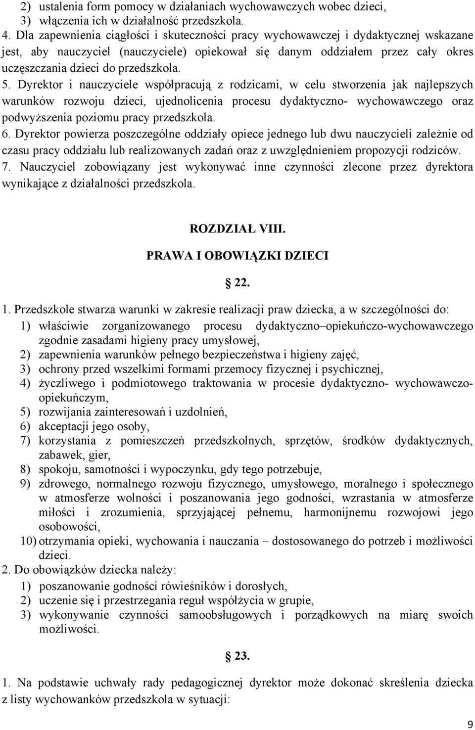 przedszkola. 5.