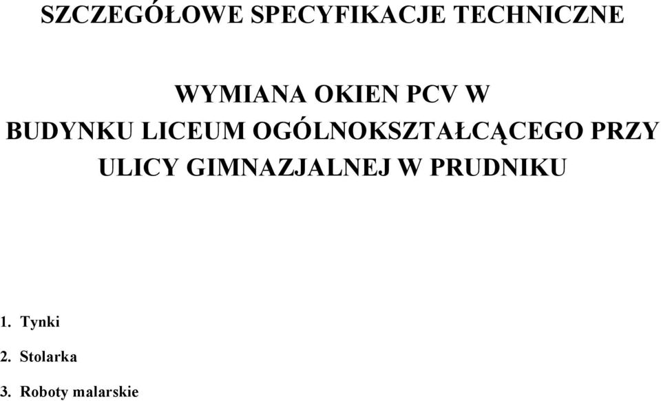OGÓLNOKSZTAŁCĄCEGO PRZY ULICY