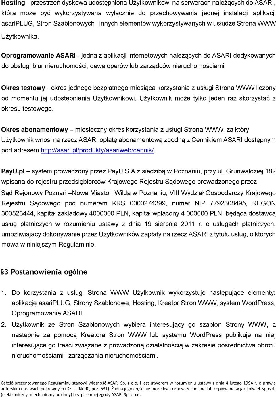 Oprogramowanie ASARI - jedna z aplikacji internetowych należących do ASARI dedykowanych do obsługi biur nieruchomości, deweloperów lub zarządców nieruchomościami.