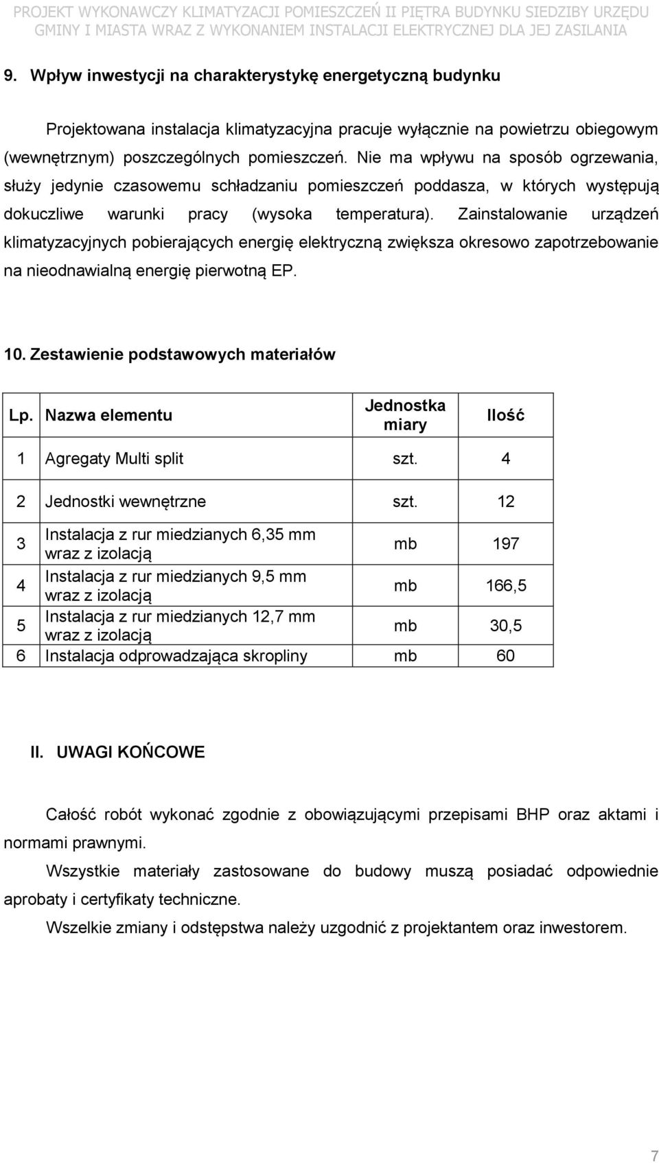 Nie ma wpływu na sposób ogrzewania, służy jedynie czasowemu schładzaniu pomieszczeń poddasza, w których występują dokuczliwe warunki pracy (wysoka temperatura).