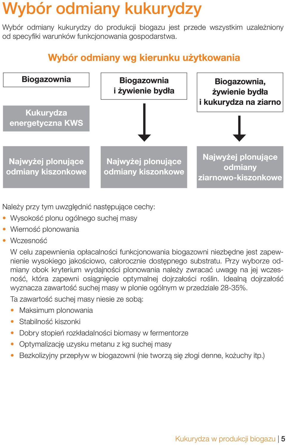wysokiego jakościowo, całorocznie dostępnego substratu.
