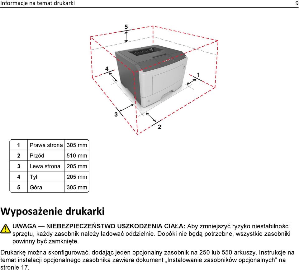 Dopóki nie będą potrzebne, wszystkie zasobniki powinny być zamknięte.