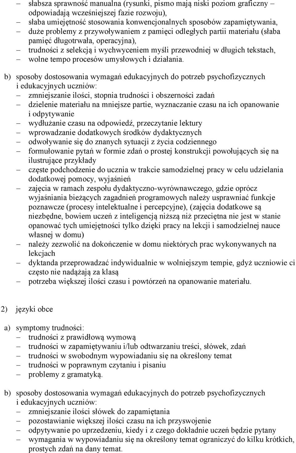 działania.