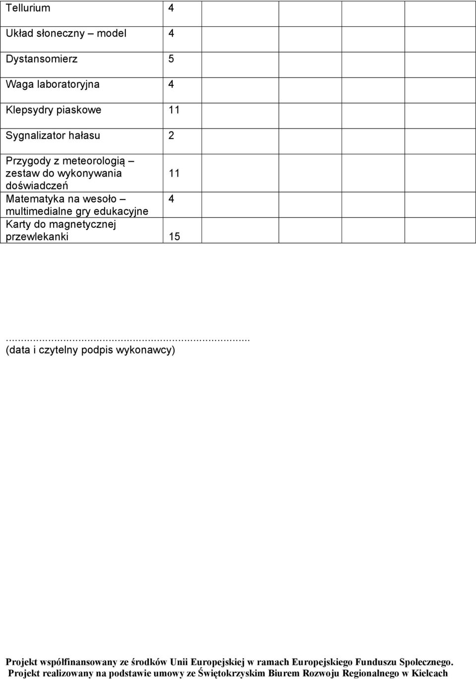 do wykonywania 11 doświadczeń Matematyka na wesoło 4 multimedialne gry