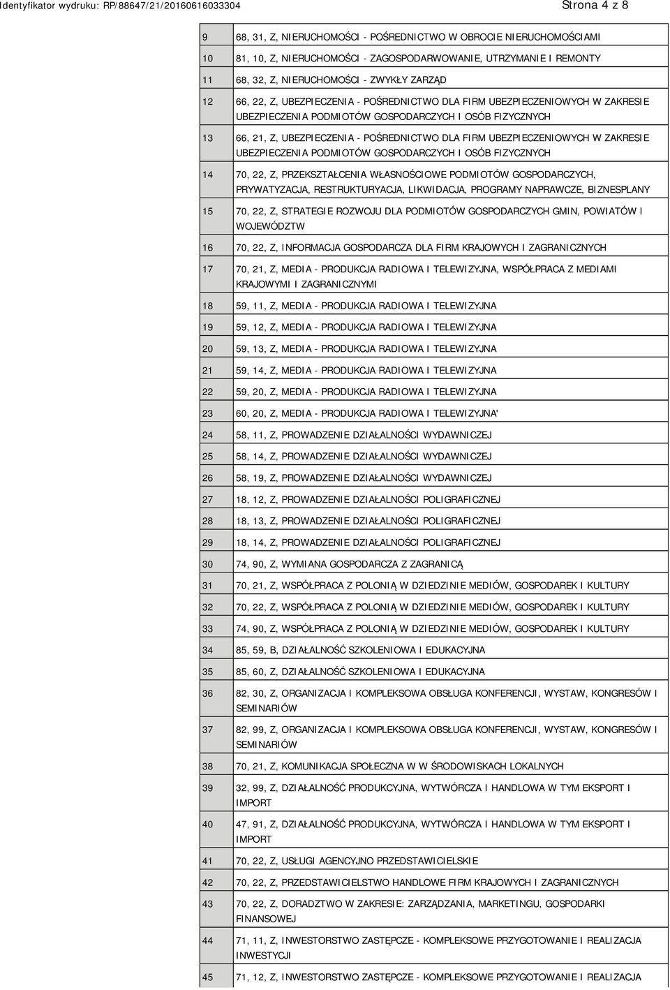 UBEZPIECZENIOWYCH W ZAKRESIE UBEZPIECZENIA PODMIOTÓW GOSPODARCZYCH I OSÓB FIZYCZNYCH 14 70, 22, Z, PRZEKSZTAŁCENIA WŁASNOŚCIOWE PODMIOTÓW GOSPODARCZYCH, PRYWATYZACJA, RESTRUKTURYACJA, LIKWIDACJA,