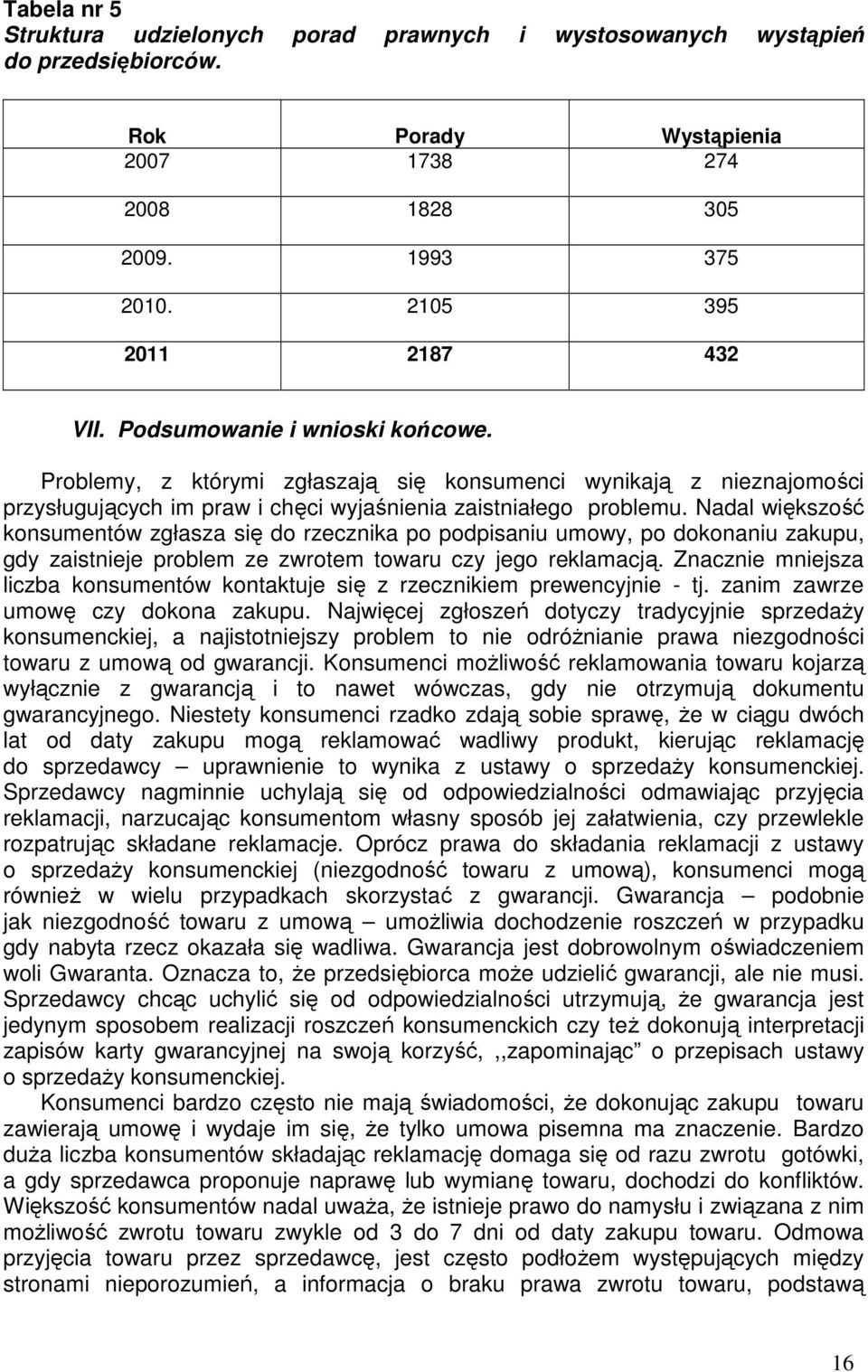 Nadal większość konsumentów zgłasza się do rzecznika po podpisaniu umowy, po dokonaniu zakupu, gdy zaistnieje problem ze zwrotem towaru czy jego reklamacją.