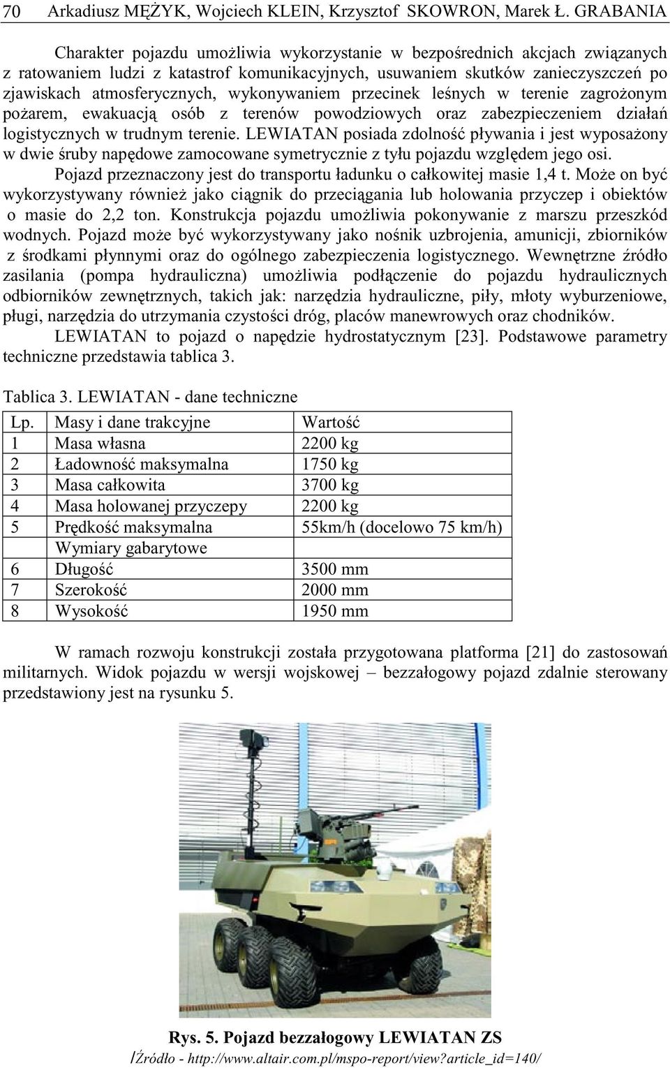 wykonywaniem przecinek lenych w terenie zagroonym poarem, ewakuacj osób z terenów powodziowych oraz zabezpieczeniem działa logistycznych w trudnym terenie.