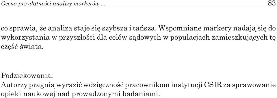 populacjach zamieszkuj¹cych tê czêœæ œwiata.