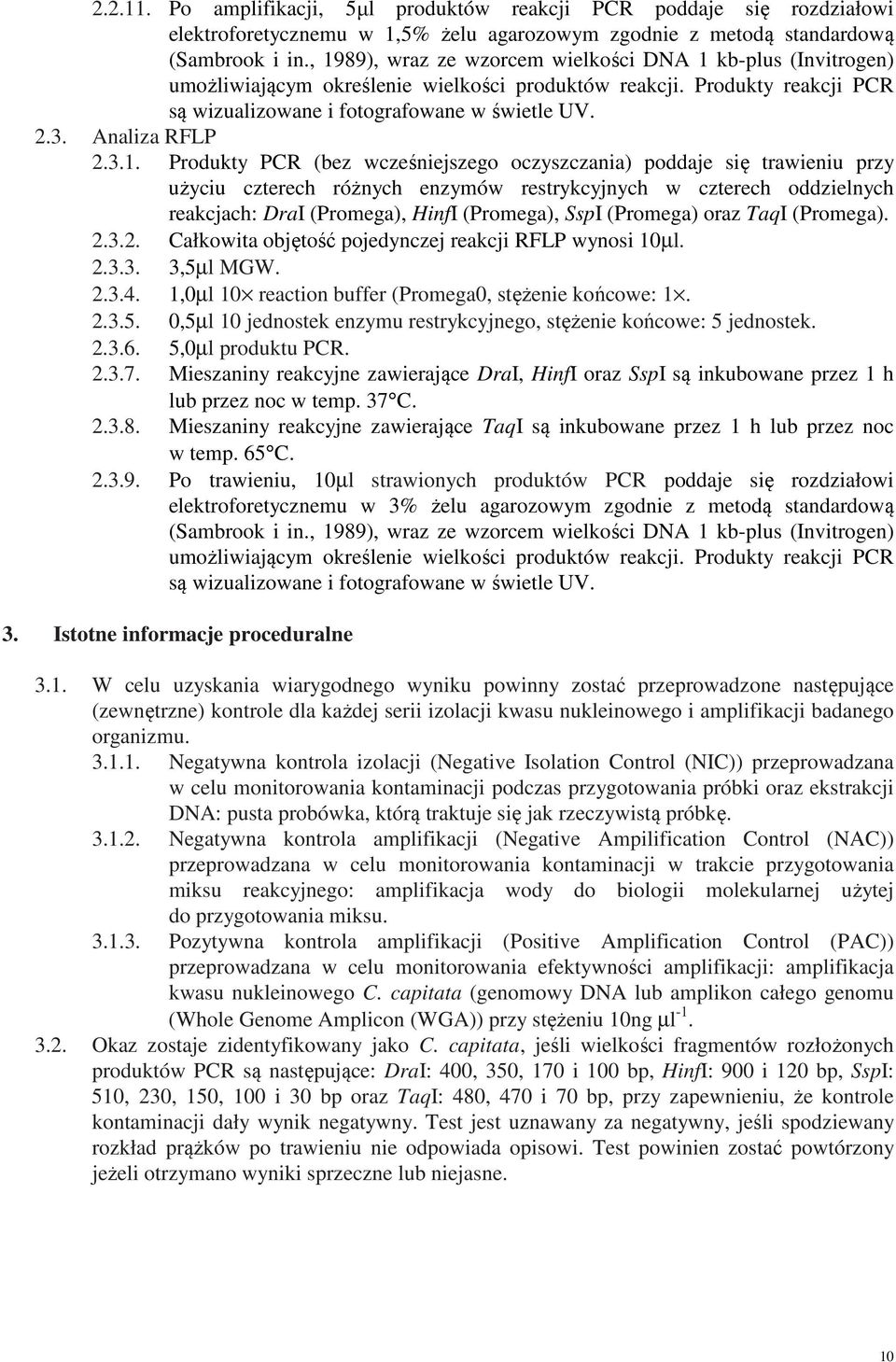 Analiza RFLP 2.3.1.