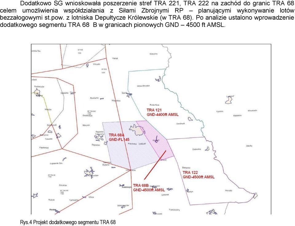 pow. z lotniska Depułtycze Królewskie (w TRA 68).