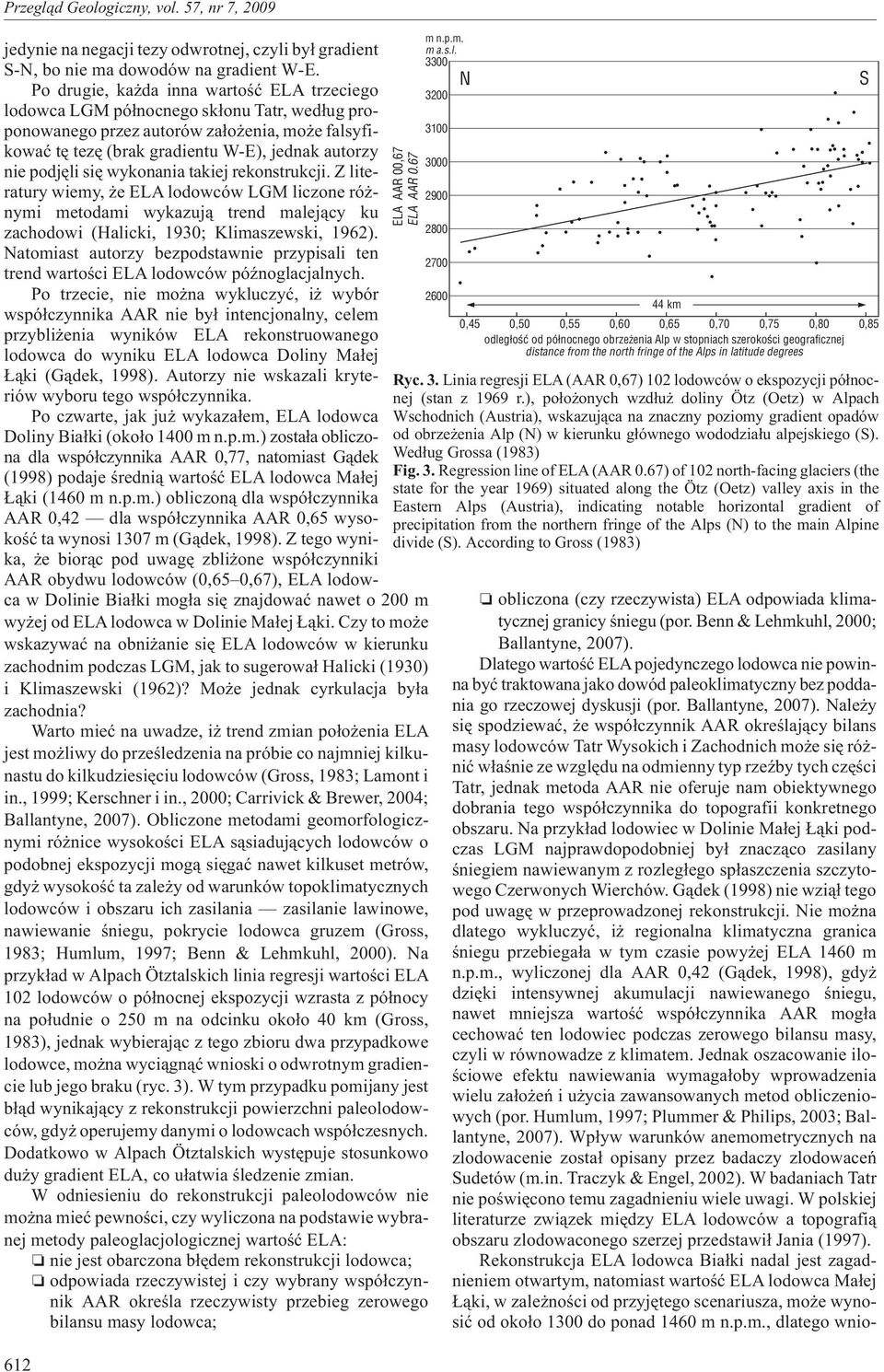 podjêli siê wykonania takiej rekonstrukcji. Z literatury wiemy, e ELA lodowców LGM liczone ró - nymi metodami wykazuj¹ trend malej¹cy ku zachodowi (Halicki, 1930; Klimaszewski, 1962).