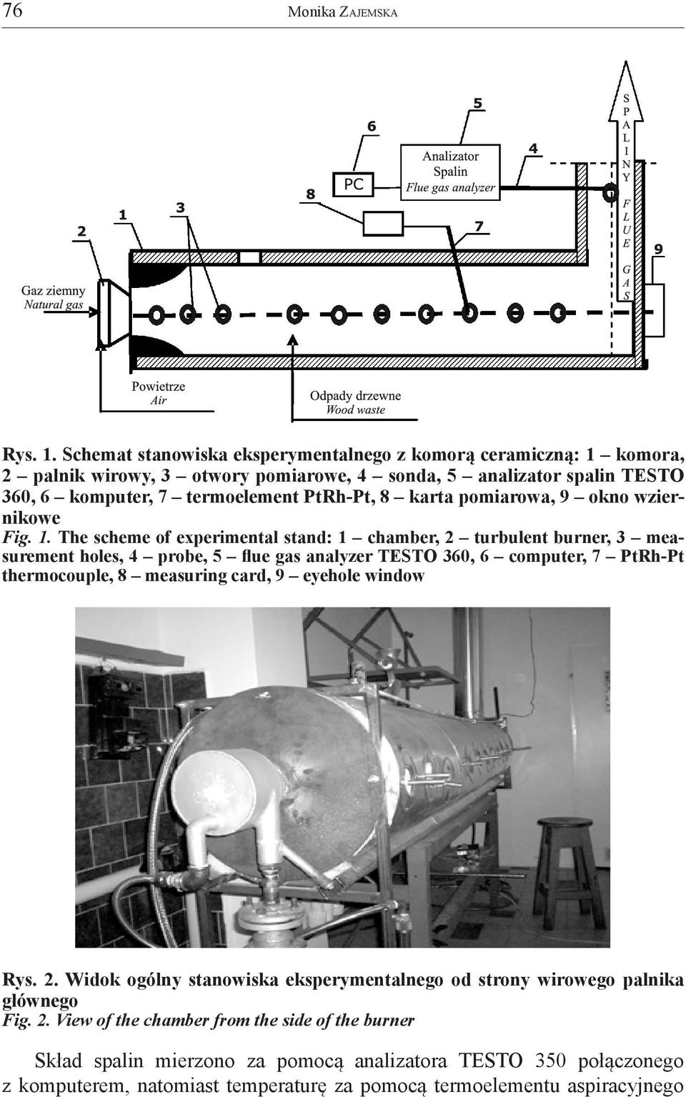 karta pomiarowa, 9 okno wziernikowe Fig. 1.
