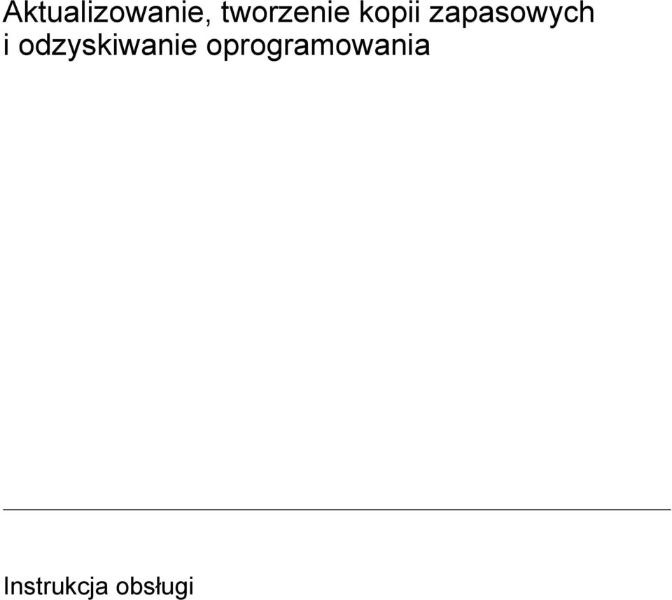 zapasowych i