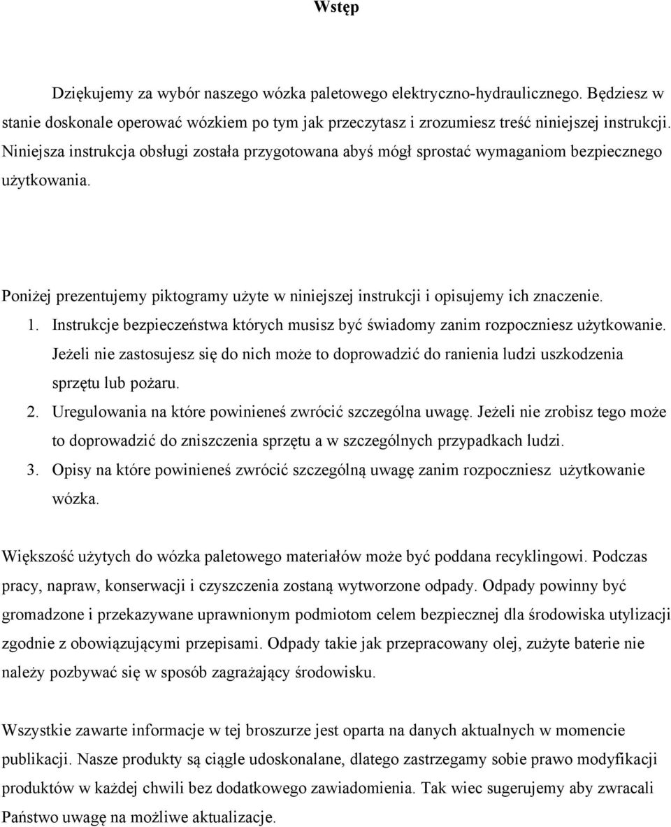 Instrukcja Obsługi Napędzanego Wózka Paletowego Spt15 - Pdf Free Download