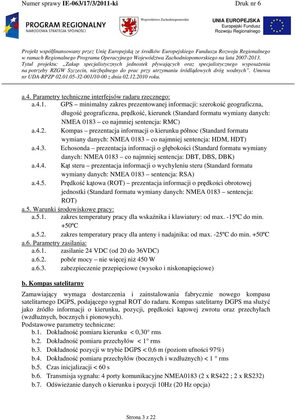 Kompas prezentacja informacji o kierunku północ (Standard formatu wymiany danych: NMEA 0183 