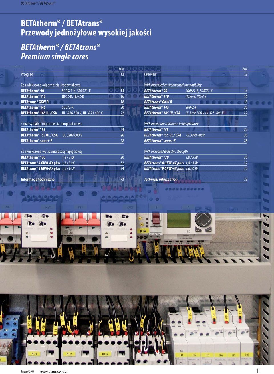 155 24 BETAtherm 155 UL / CSA UL 3289 600 V 26 BETAtherm smart-f 28 Ze zwiększoną wytrzymałością napięciową BETAtherm 120 1,8 / 3 kv 30 BETAtrans 4 GKW-AX plus 1,8 / 3 kv 32 BETAtrans 9 GKW-AX plus