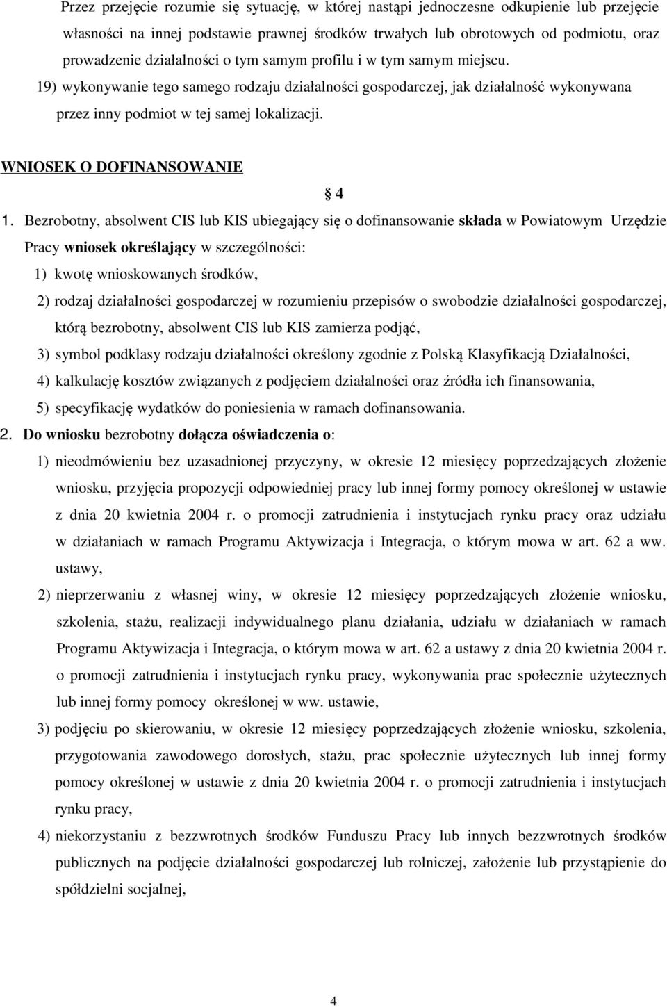 WNIOSEK O DOFINANSOWANIE 4 1.
