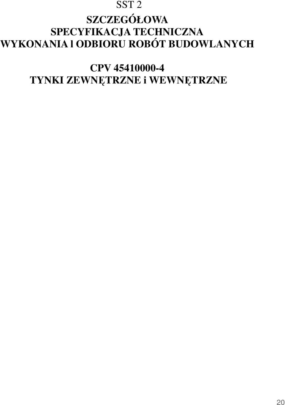 ROBÓT BUDOWLANYCH CPV