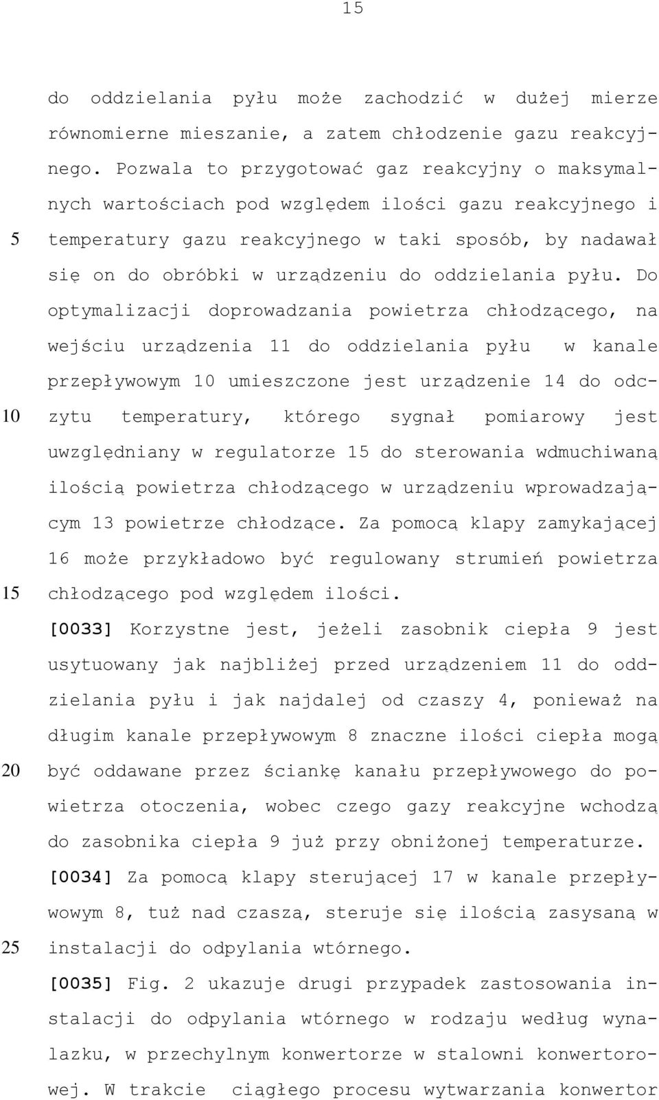 oddzielania pyłu.