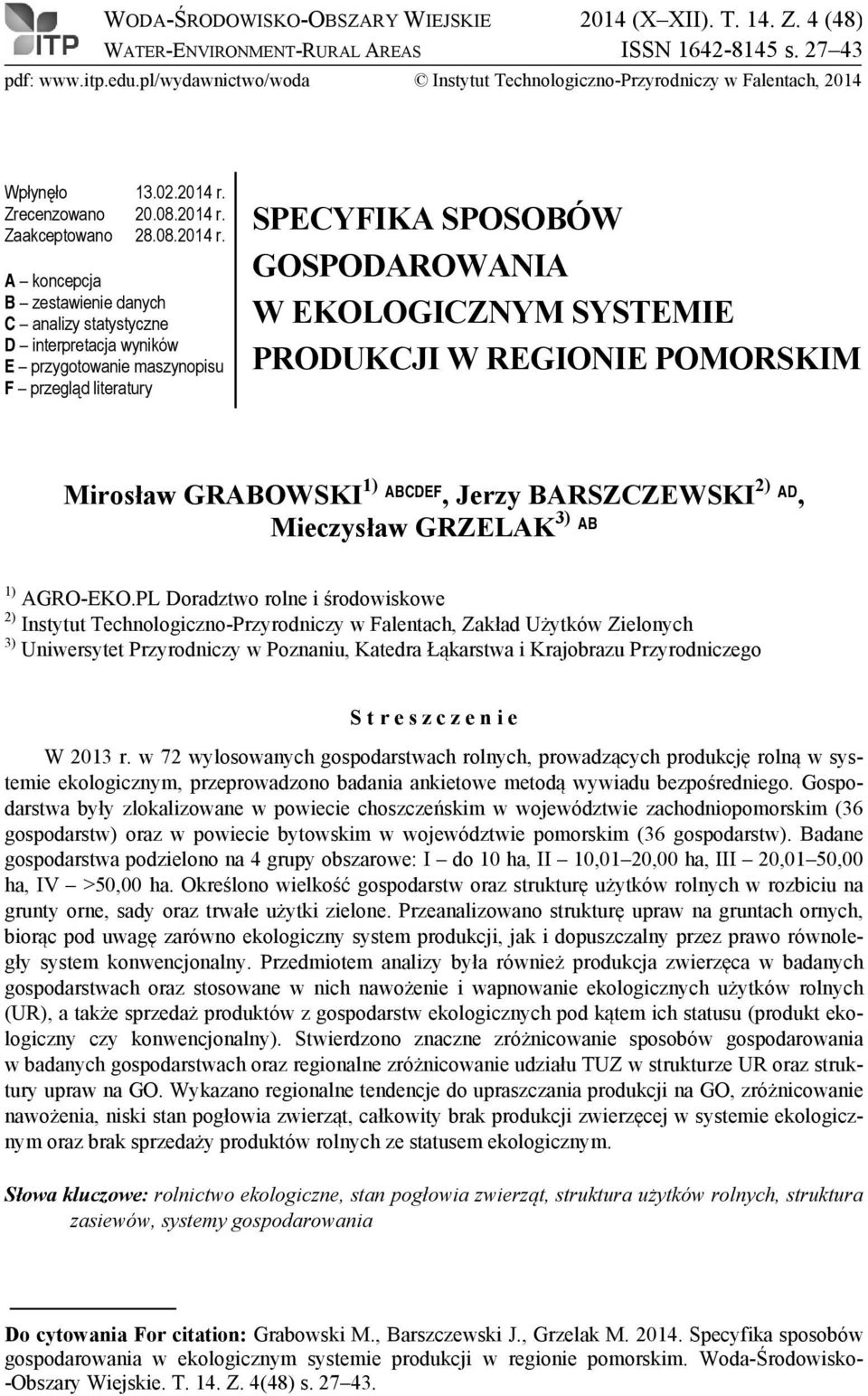Zrecenzowano 20.08.2014 r.