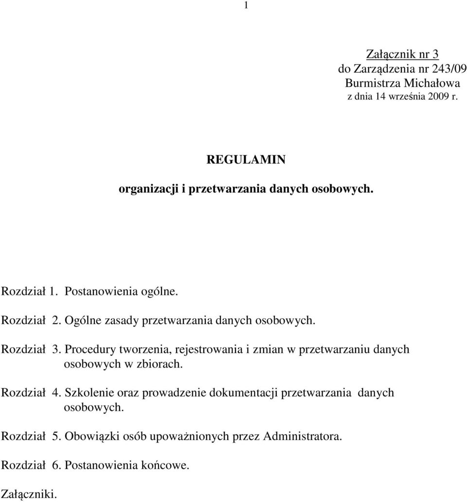 Ogólne zasady przetwarzania danych osobowych. Rozdział 3.