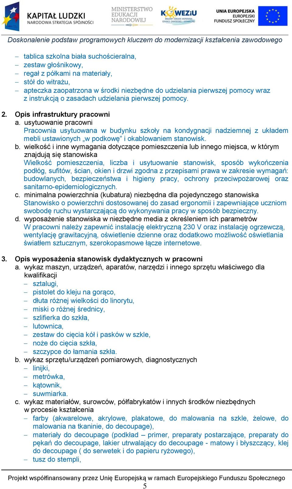 usytuowanie pracowni Pracownia usytuowana w bu
