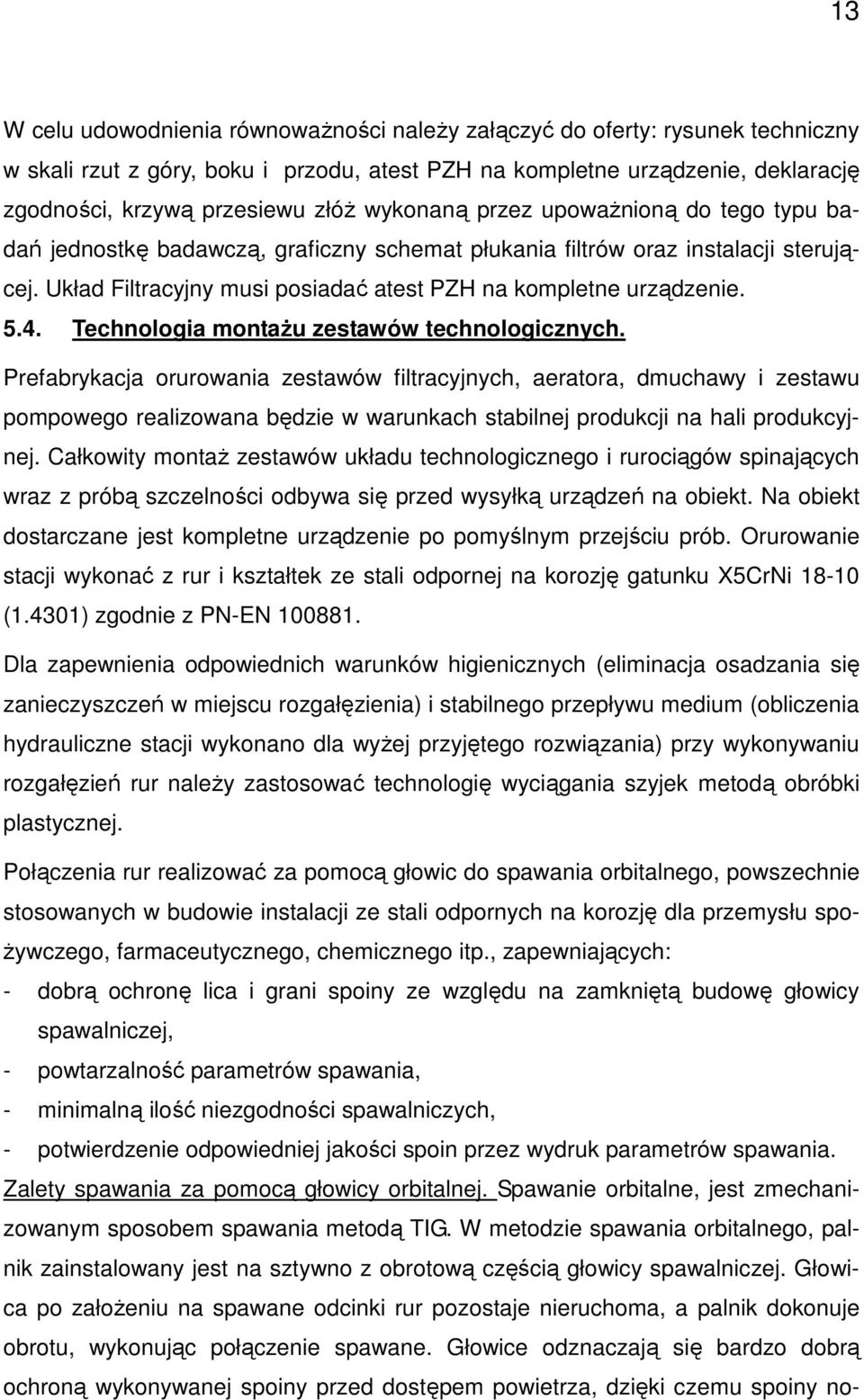 Technologia montaŝu zestawów technologicznych.