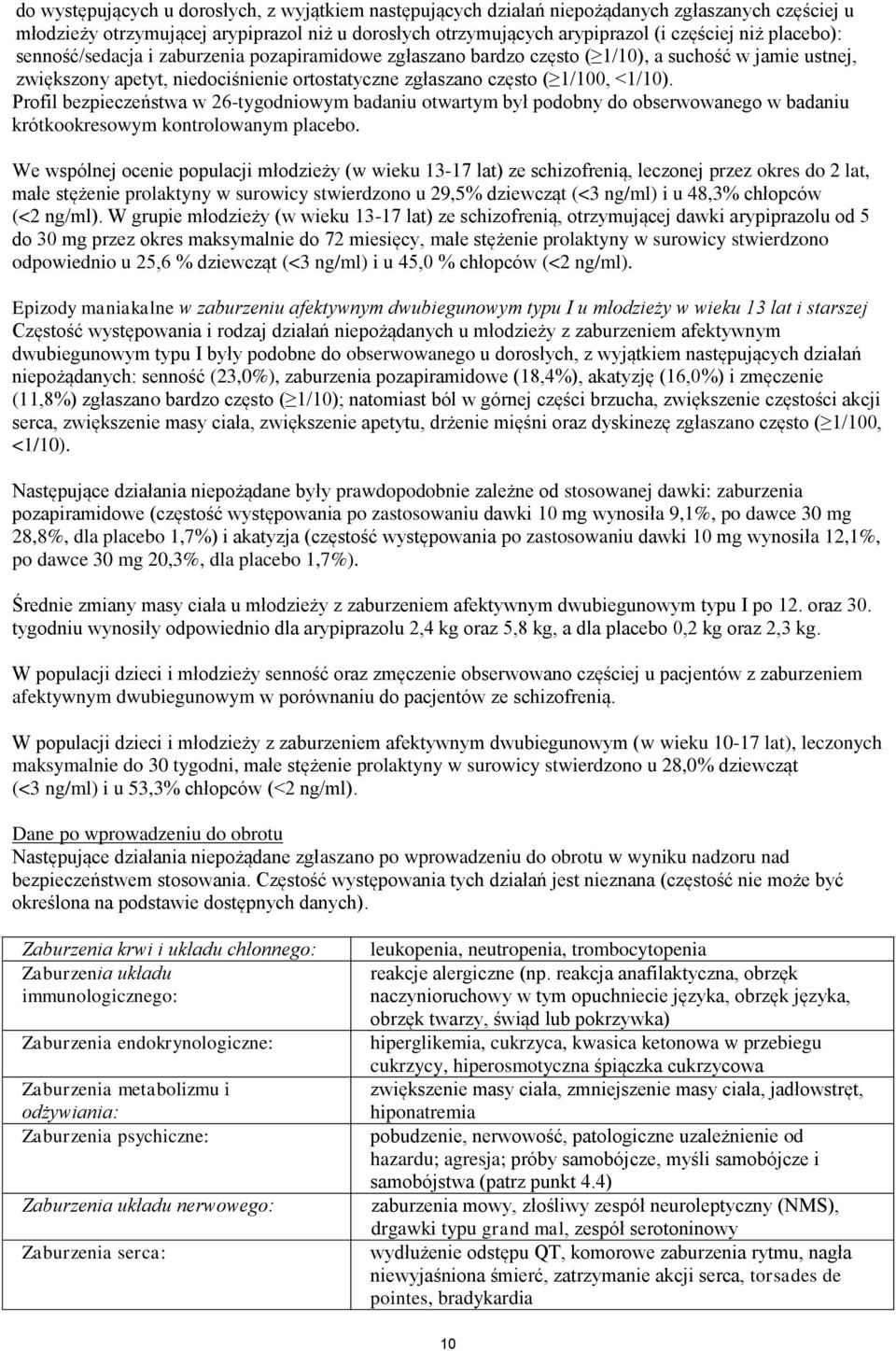 Profil bezpieczeństwa w 26-tygodniowym badaniu otwartym był podobny do obserwowanego w badaniu krótkookresowym kontrolowanym placebo.