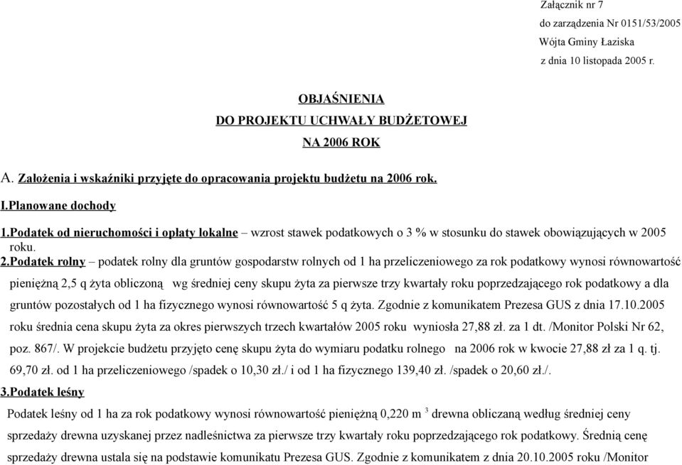 Podatek od nieruchomości i opłaty lokalne wzrost stawek podatkowych o 3 % w stosunku do stawek obowiązujących w 20